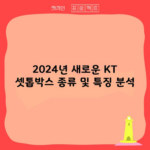 2024년 새로운 KT 셋톱박스 종류 및 특징 분석