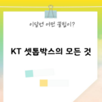 KT 셋톱박스의 모든 것