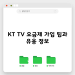 KT TV 요금제 가입 팁과 유용 정보