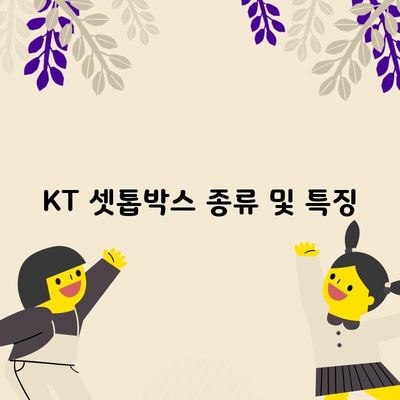 KT 셋톱박스 종류 및 특징