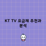 KT TV 요금제 추천과 분석