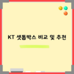 KT 셋톱박스 비교 및 추천