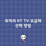 최적의 KT TV 요금제 선택 방법