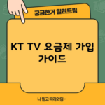 KT TV 요금제 가입 가이드