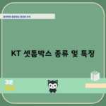 KT 셋톱박스 종류 및 특징