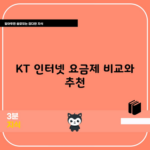 KT 인터넷 요금제 비교와 추천