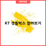 KT 셋톱박스 알아보기