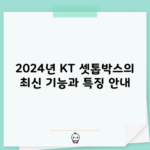 2024년 KT 셋톱박스의 최신 기능과 특징 안내