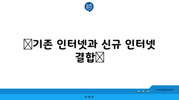 🌟기존 인터넷과 신규 인터넷 결합🌟