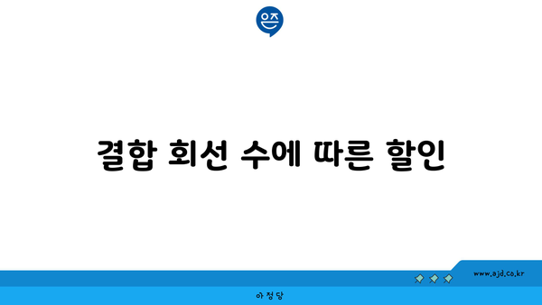 결합 회선 수에 따른 할인