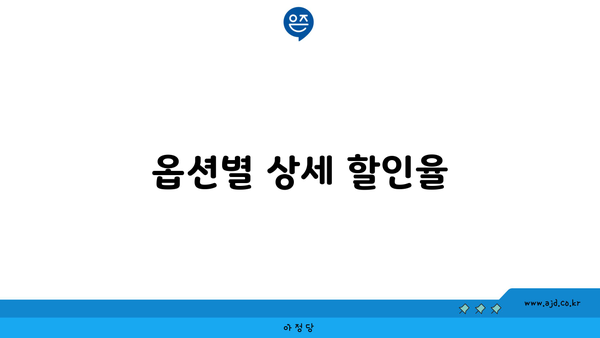 옵션별 상세 할인율