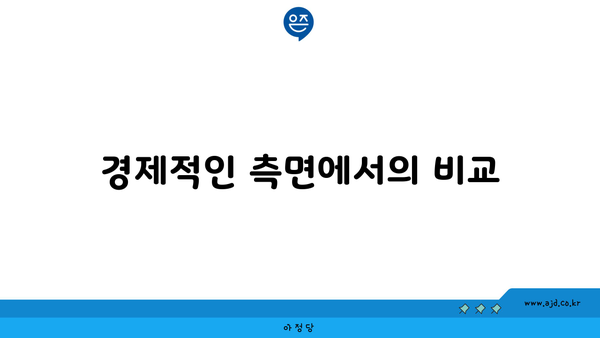 경제적인 측면에서의 비교