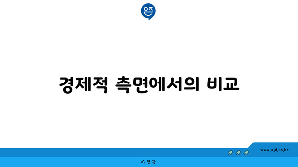 경제적 측면에서의 비교