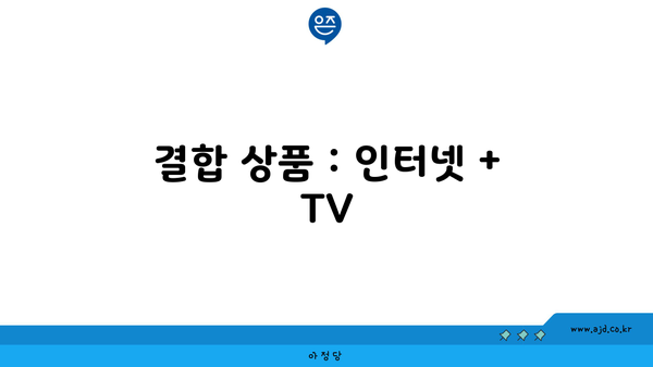 결합 상품 : 인터넷 + TV