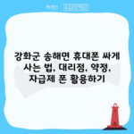 강화군 송해면 휴대폰 싸게 사는 법, 대리점, 약정, 자급제 폰 활용하기