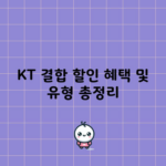 KT 결합 할인 혜택 및 유형 총정리