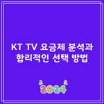 KT TV 요금제 분석과 합리적인 선택 방법