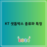 KT 셋톱박스 종류와 특징