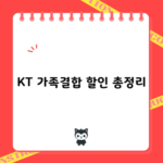 KT 가족결합 할인 총정리