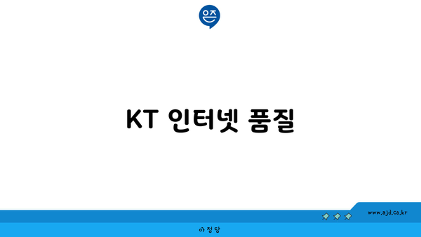 KT 인터넷 품질