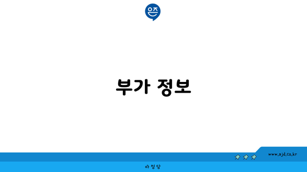 부가 정보