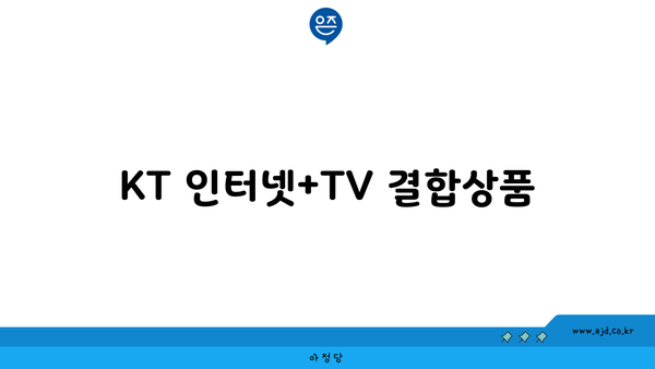 KT 인터넷+TV 결합상품