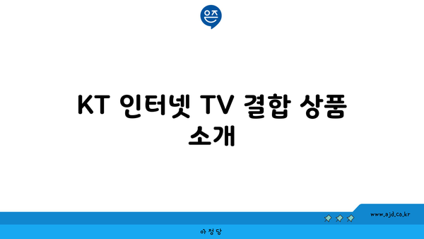 KT 인터넷 TV 결합 상품 소개