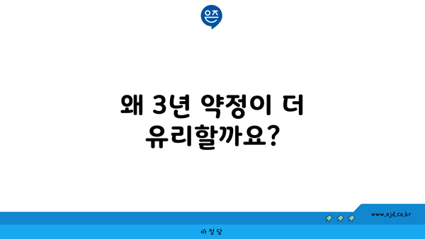 왜 3년 약정이 더 유리할까요?