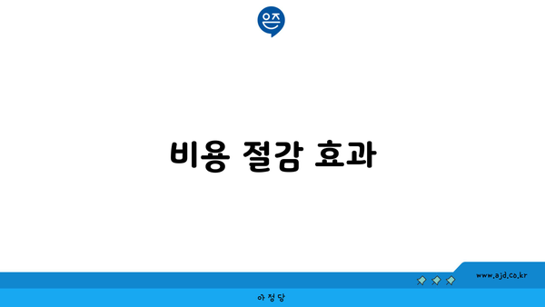 비용 절감 효과